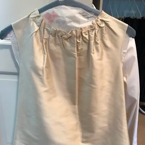 D & G (Dolce & Gabbana) Silk Shantung Cream Blouse